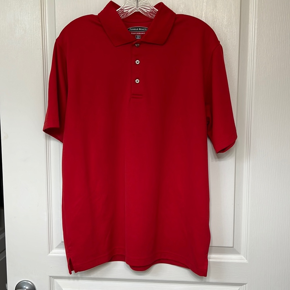 Pebble beach dry fit men’s polo size medium